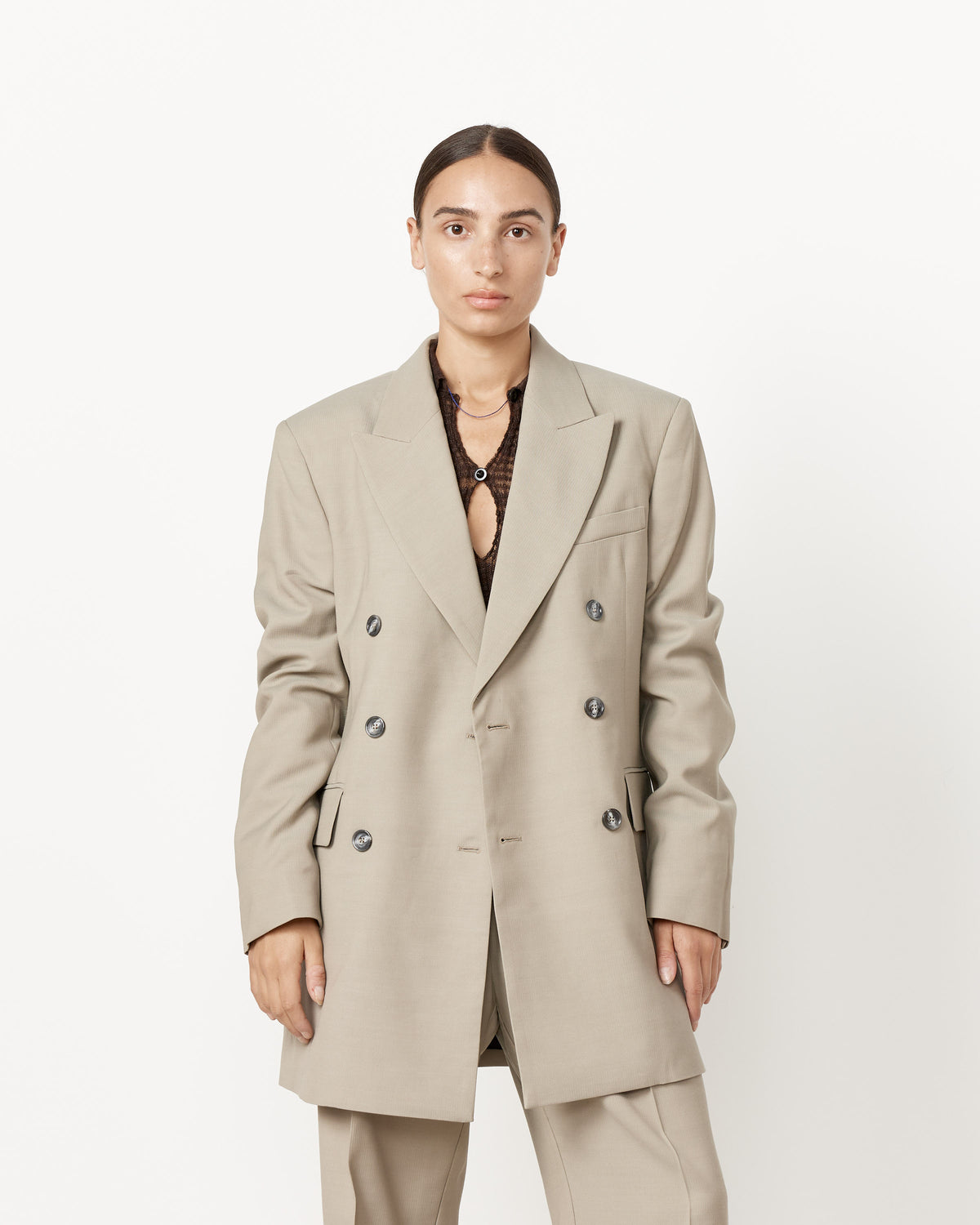 Shop Double-Breasted Suit Jacket Acne Studios online and get the lowest ...